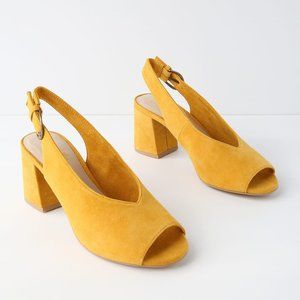 Seychelles Mustard Yellow Playwright II Slingback